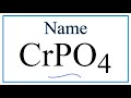 Chromium and Polyatomic Ions