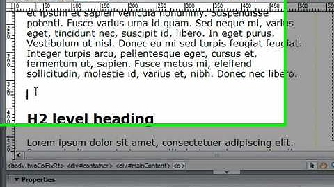 Add a Horizontal Rule in Dreamweaver CS3