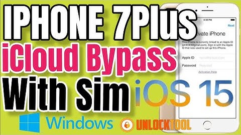 iPhone 7PLUS iOs 15 iCloud BYPASS with SIM/ UNLOCKTOOL