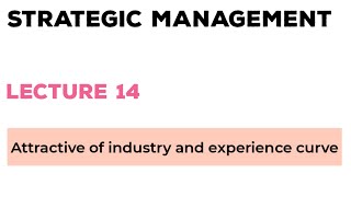 Attractiveness of Industry and Experience curve | Strategic management
