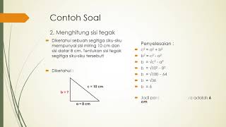 Teorema Pythagoras beserta Contoh soal yang mudah dipahami
