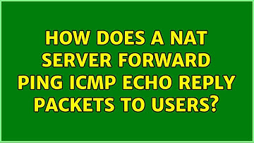 How does a NAT server forward ping ICMP echo reply packets to users? (2 Solutions!!)