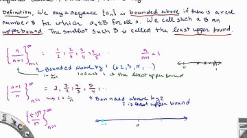 Sequence introduction -- Lecture 7, bounded sequences