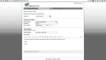 Submitting a Help Desk Ticket and Creating an Account