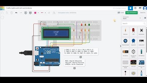 Traffic Lights with LCD and Arduino