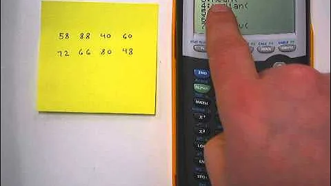 Mean Absolute Deviation on a Graphing Calculator