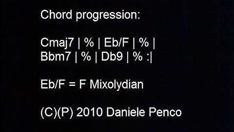 Ionian to Mixolydian to Dorian - DP