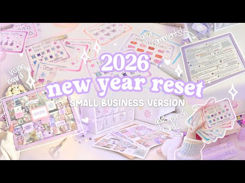Setting my business up for success 🌟 Vision boarding, reflecting, setting goals. Ultimate 2026 reset thumbnail
