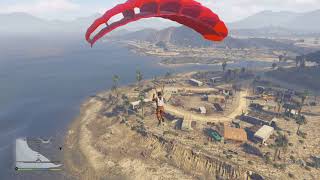 GrandTheftAutoV Franklin and Dom jump out of a cargo plane #franklin #game #gta5 #gta #cargoplane