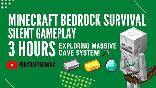 Minecraft Survival Gameplay | Cave System Exploration | No Commentary | Bedrock Edition #minecraft