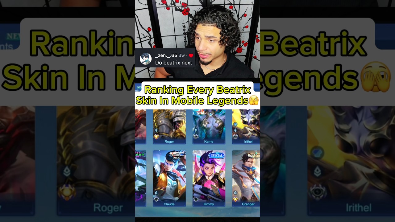 Ranking Every Beatrix Skin In Mobile Legends🫣