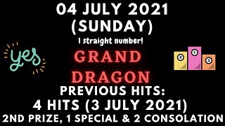 Foddy Nujum Prediction for Grand Dragon 4D - 04 July 2021 (Sunday)