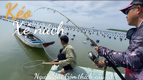 Câu cá ngày nước ương ở cửa biển cần giờ.. kéo cá xệ nách là có thiệt .. 😂😅😂