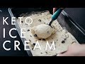 HOMEMADE KETO ICE CREAM | Mint Chocolate Chip Flavor