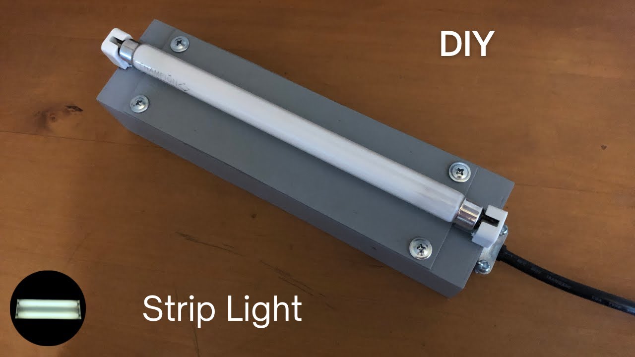 Самодельная миниатюрная люминесцентная лента F6T5