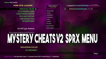 [MW2/1.14] MYSTERY CHEATS V2 NON-HOST/HOST SPRX (Aimbot, ESP, Host Options) JAILBREAK MENU