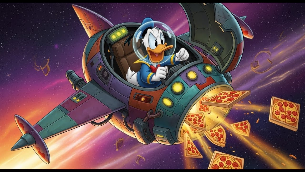 Donald Duck's Cosmic Delivery Adventure - YouTube