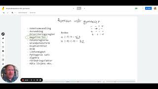 Högstadierepetition i matematik inför gymnasiet