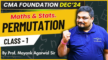 Permutation Class-1 | CMA Foundation Dec