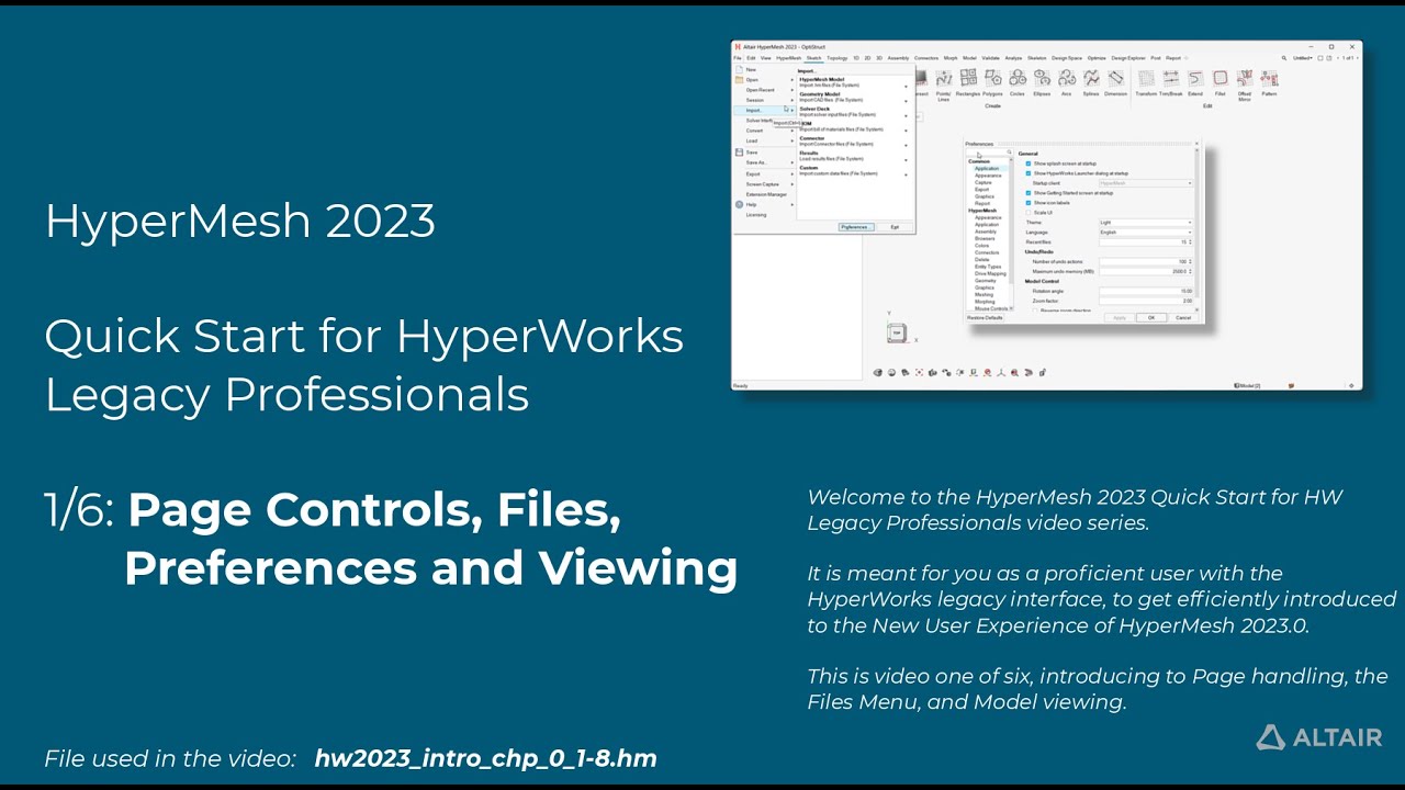 Page Controls, Files, Preferences and Viewing