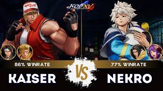 KOF XV ▰ KAISER (Ryo/Kyo/Terry) 🆚 NEKRO (Gato/Meitekun/Athena) 🎞️Replay Match - 7/26
