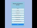 Disaster Prediction Flask based web application