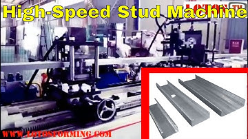 【High speed stud & track machine 】: High speed u channel machine | Channel roll forming machine