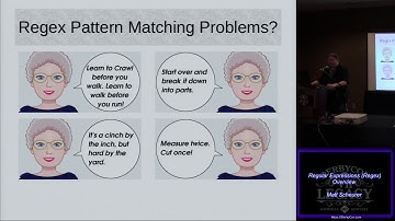 S36 Regular Expressions Regex Overview Matt Scheurer