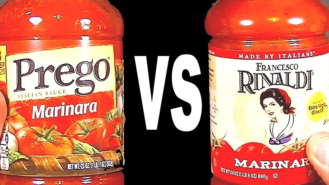 Prego vs Francesco Rinaldi Marinara Sauce FoodFights Best Canned