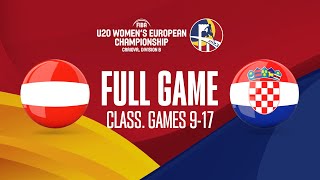 Austria v Croatia | Full Basketball Game | FIBA U20 Women's European Championship 2023