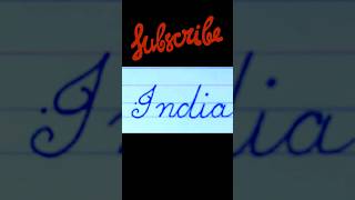 How to write cursive letters India |Cursive handwriting practice shorts