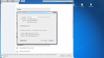 Windows 7 - Mozilla Thunderbird - email account setup