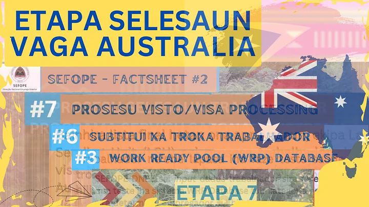 Prosesu Selesaun Vaga Australia - SEFOPE Factsheet #2