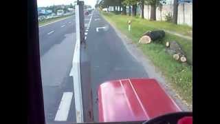 Ursus C-360 jazda na 5 biegu z przyczepą