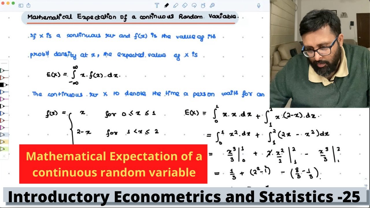 Econometrics and Statistics | Expectation of a continuous random ...
