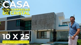 CASA LLENA de SORPRESAS de CRISTAL y AGUA, Cubierta de TRAVERTINO | Obras Ajenas