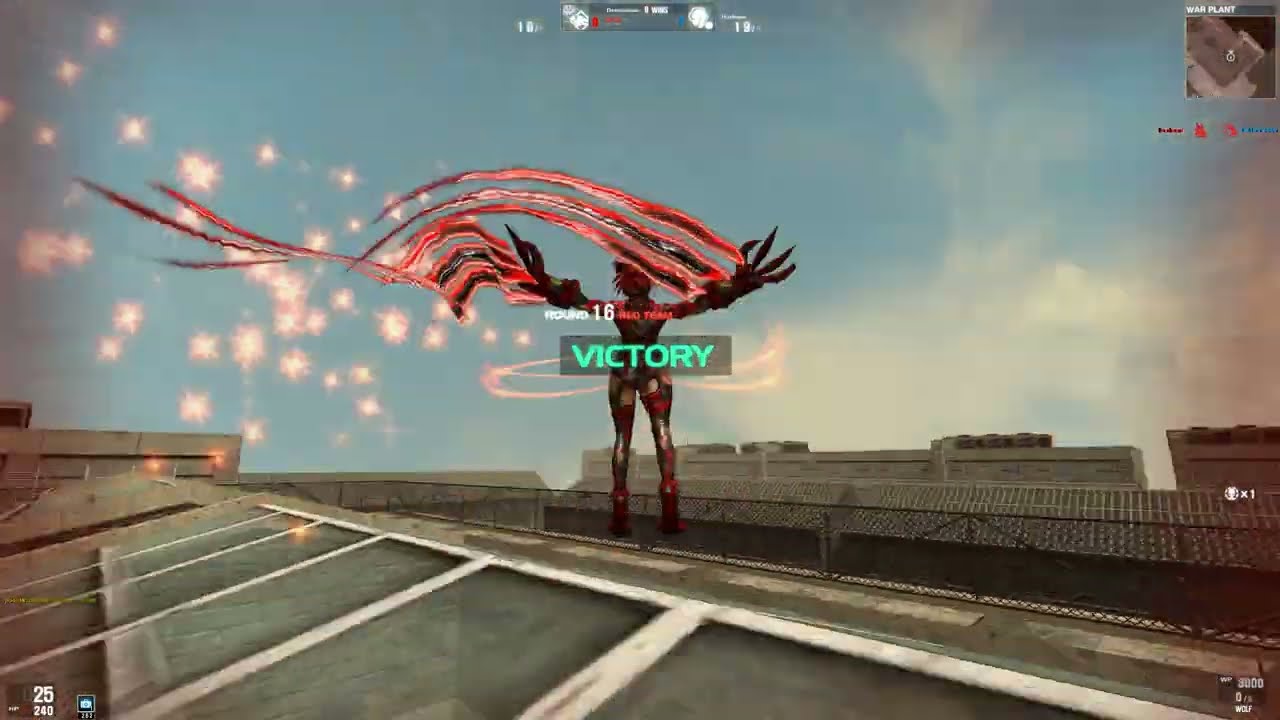 Wolfteam Softnyx WAR PLANT RED BLADE SCRATCH + CAMO RUNNNNNN