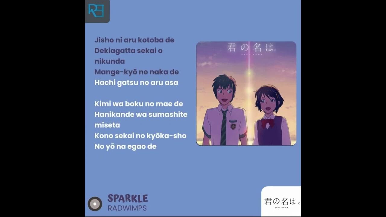 Sparkle Radwimps (Movie Ver.) Soundtrack Anime Movie Kimi No Na Wa