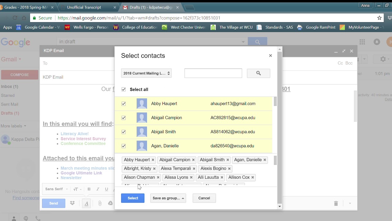 How To Add Contacts In Gmail Youtube