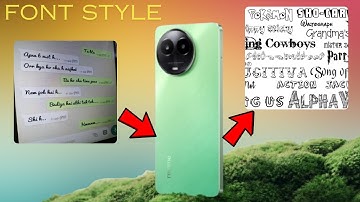 how to change font style in realme c67 5g | realme c67 5g font style change