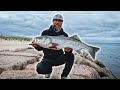 Catching Striped Bass on Light Bucktails in RAGING INLET!