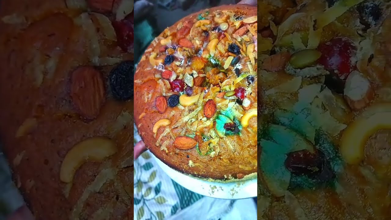 Dry fruits christmas plum cake without egg without oven without rum cake for christmas special 😋