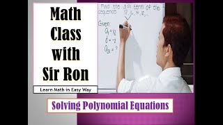 Q1 Lesson 17 Polynomial Equation (Part 1)