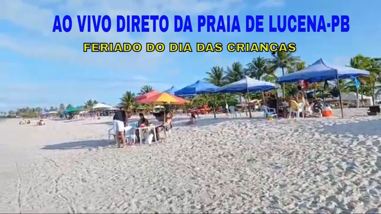 AO VIVO DIRETO DA PARADISÍACA PRAIA DE LUCENA-PB