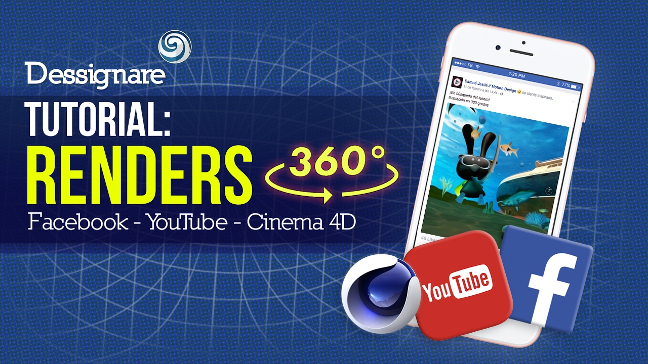 Como crear renders 360 en Cinema 4D | TUTORIAL - YouTube