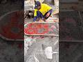 Amazing Red Cement Wall Decoration by Skilled Hands #shorts #shortvideo
