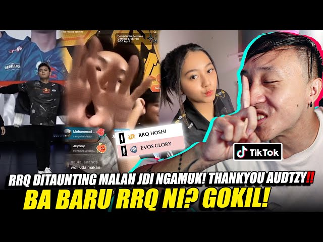 RRQ MAKIN KUAT KARENA AUDTZY! PAK AP HERAN SAMA REBELLION! REACTION TIKTOK MOBILE LEGEND! class=