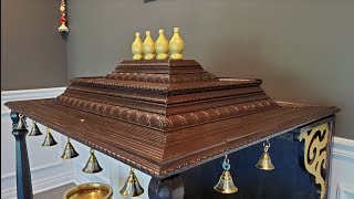 DIY Pooja Mandir with storage Drawer and Gopuram