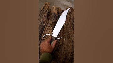Custom forged bowie knife | Made with 5160 spring steel 7mm thickness blade and Crown Stag handle