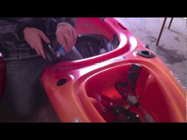 How to install flush mount rod holders on a kayak. Sit on Top and